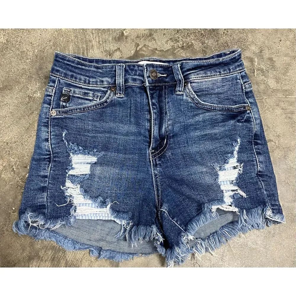 KanCan High Rise Denim Shorts Size Small - Picture 3 of 7